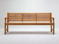 Bancos de jardín madera maciza 180 x 60 x 90 cm - Marrón claro - Diseño clásico de listones